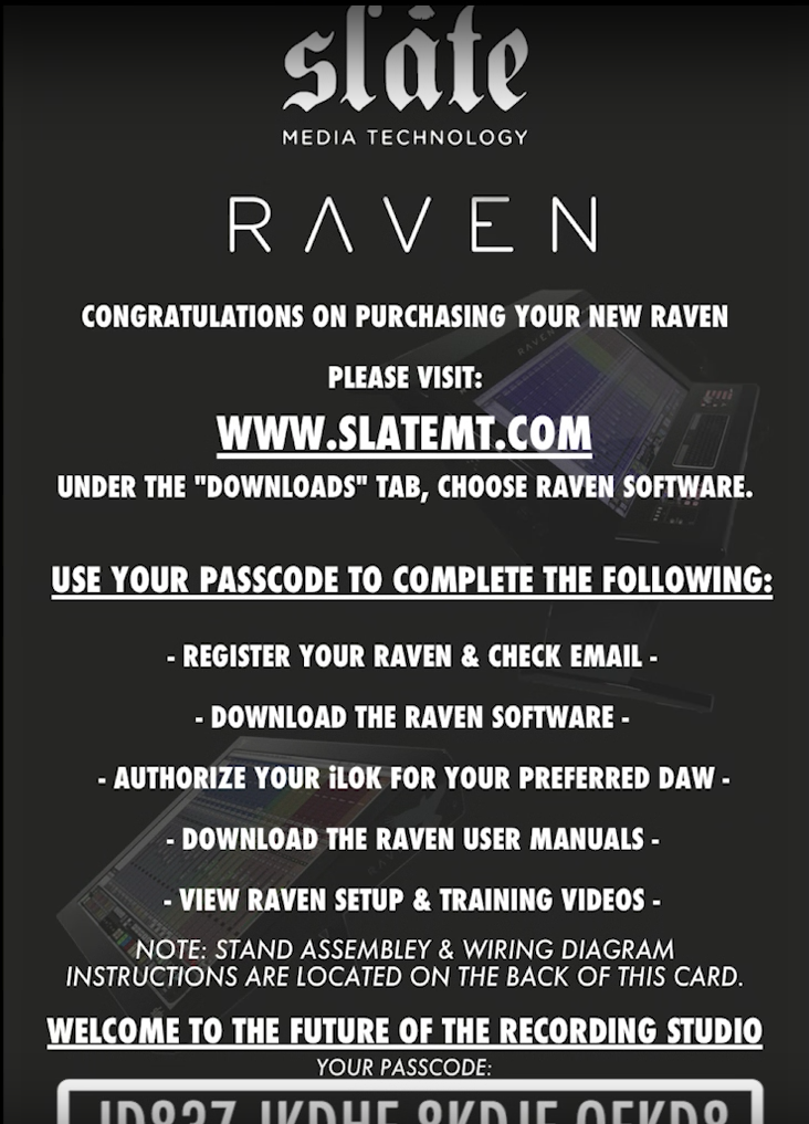slate raven software download
